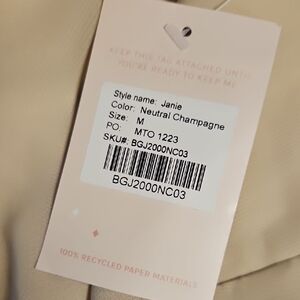 Neutral Champagne Dress